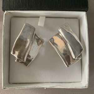 New LG .925 sterling silver earrings- 1.75 inches